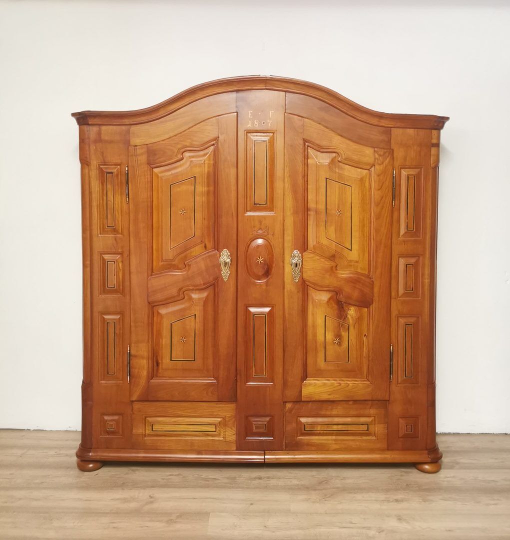Barock Bogen Schrank Kirschbaum